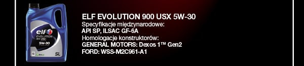 5W-30; ELF EVOLUTION 900 USX 5W-30